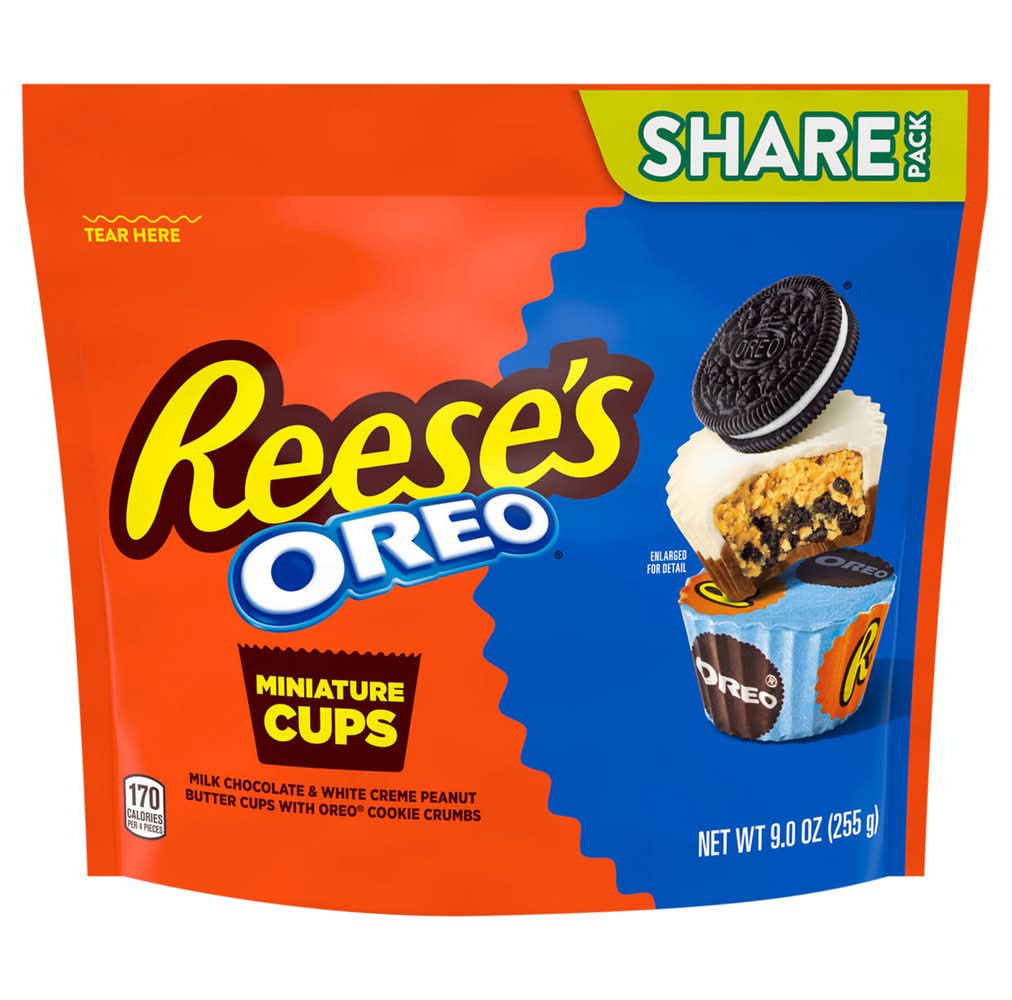 Reese's Oreo Milk Chocolate Miniatures Peanut Butter Cups (9 oz)