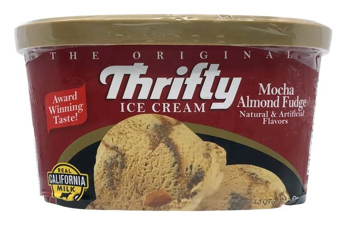Thrifty Mocha Almond Fudge Ice Cream (1.5 quart)