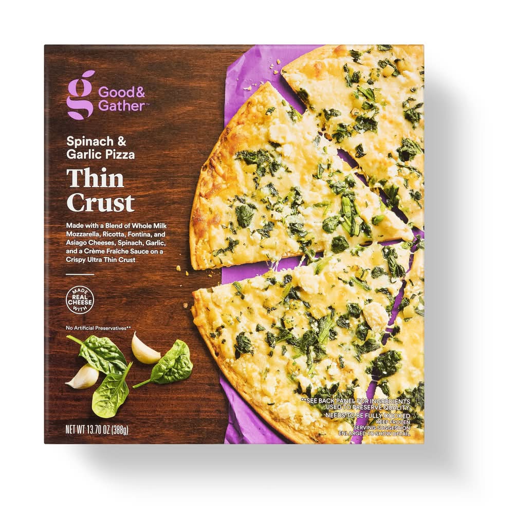 Good & Gather Thin Crust Spinach & Garlic Frozen Pizza (13.7 oz)