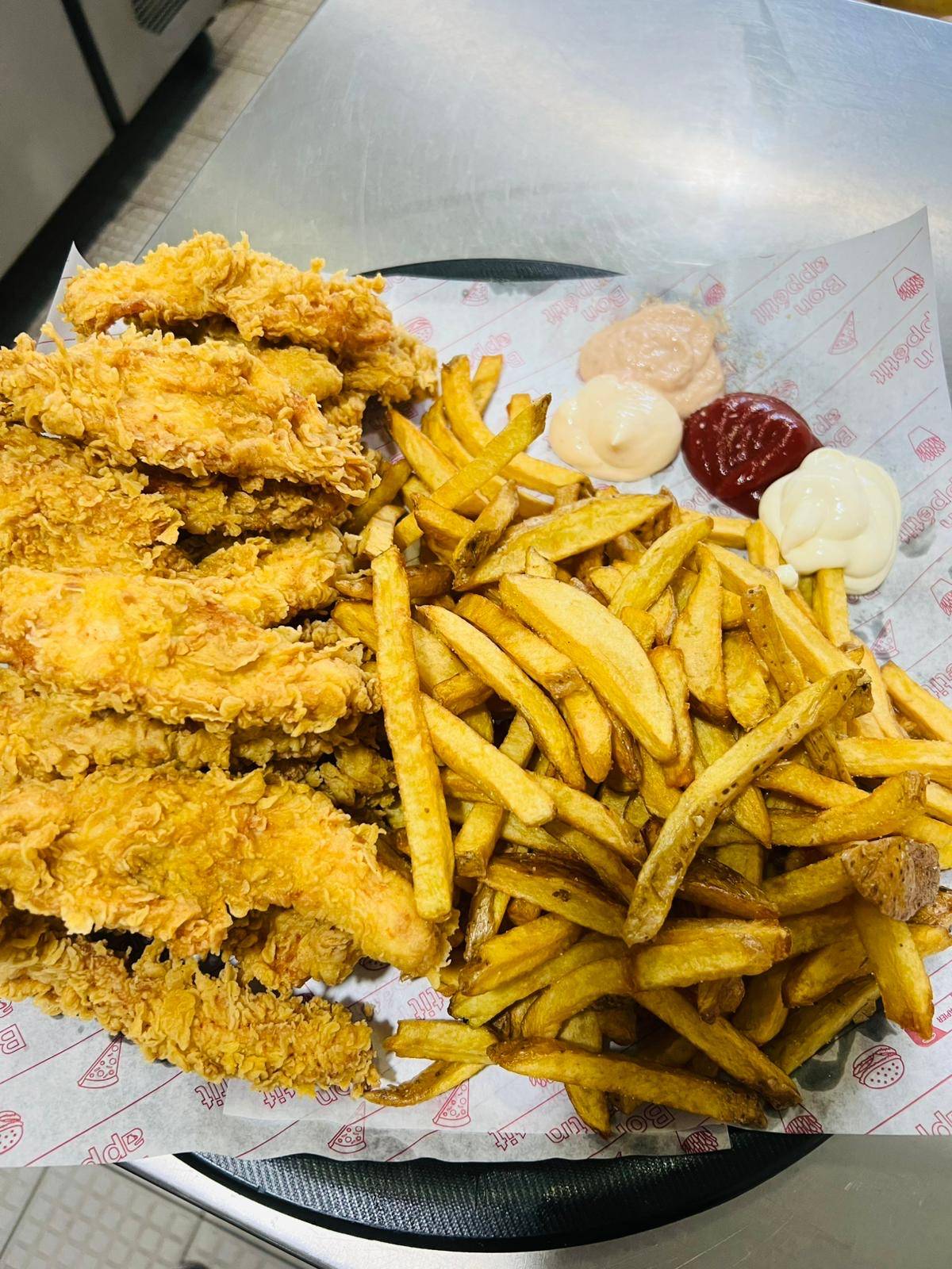 Menu fanille tenders fait maison