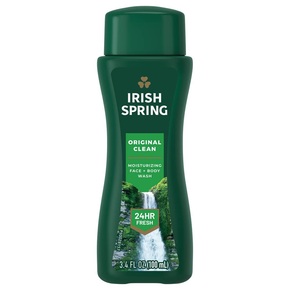 Irish Spring Original Clean Moisturizing Face + Body Wash