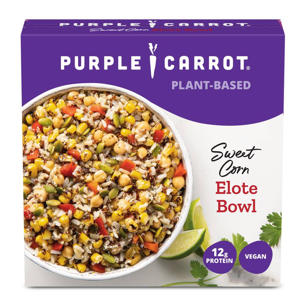 Purple Carrot Vegan Plant-Based Sweet Corn Elote Frozen Meal Bowl (10.75 oz)