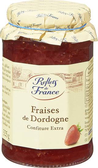 Confiture extra fraises REFLETS DE FRANCE - le pot de 325g