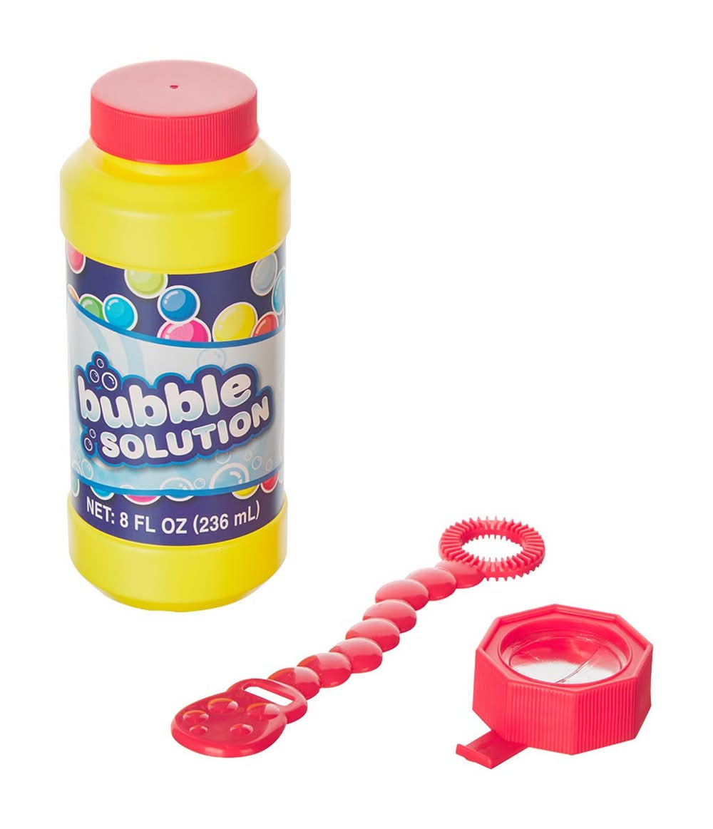 No Spill Bubble Solution 8 Fl Oz - Assorted