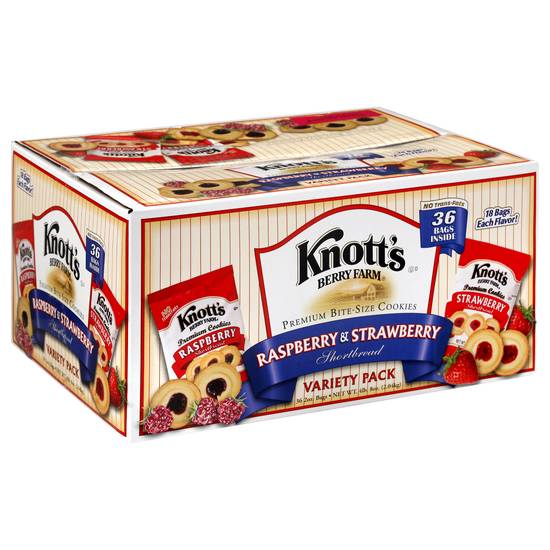Knott's Berry Farm Raspberry and Strawberry Shortbread Cookies (36 ct)