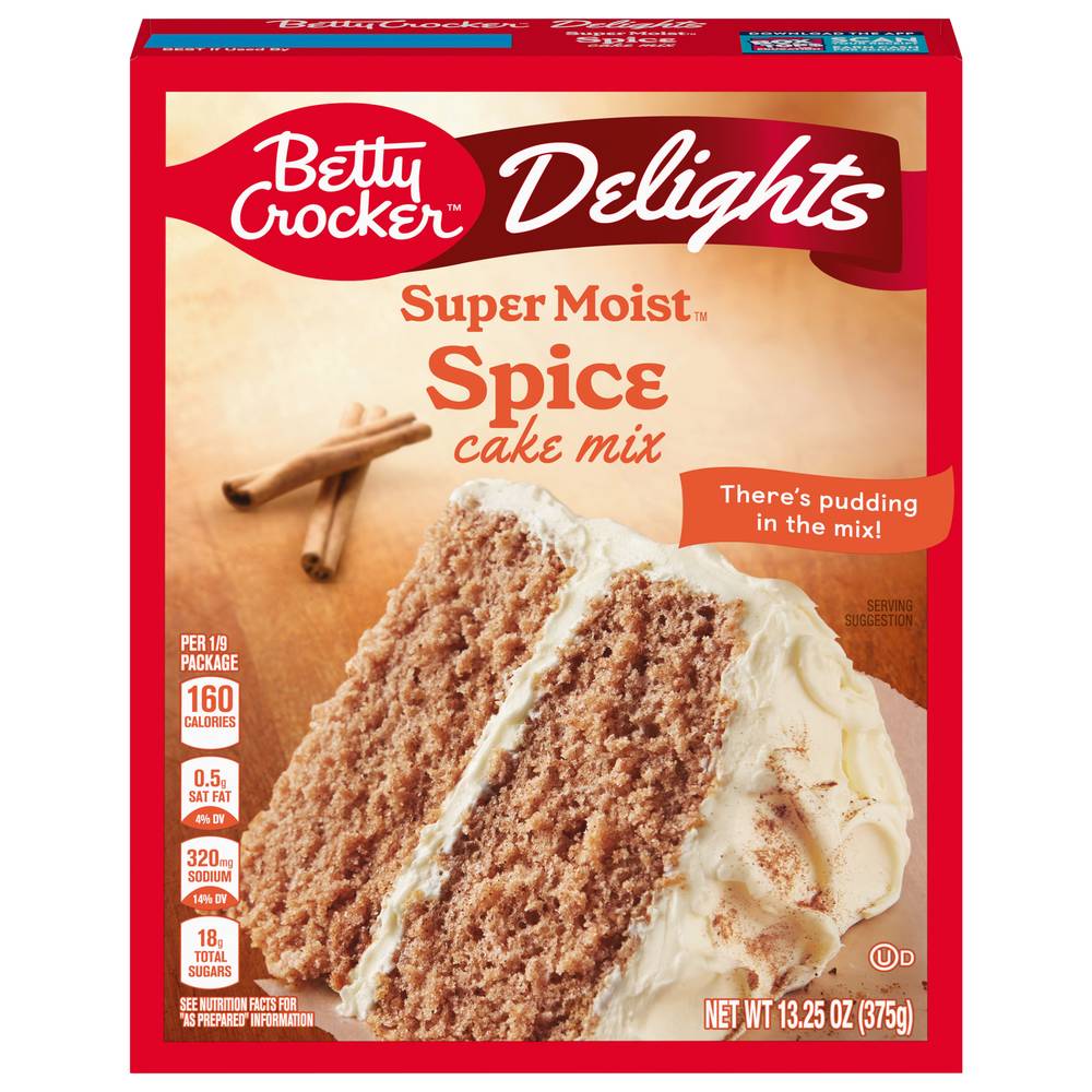 Betty Crocker Delights Supermoist Spice Cake Mix (13.25 oz)