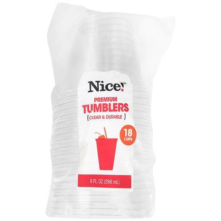 Nice! Premium 9 fl oz Tumblers (18 ct)