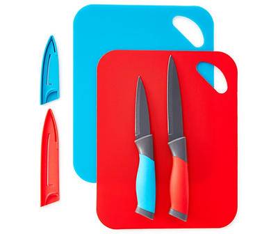 6-Piece Cutting Mat & Knife Set