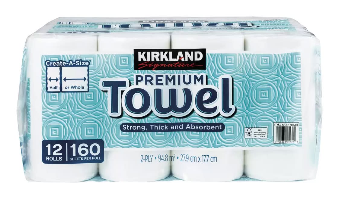 カークランドシグネチャー ペーパータオル 12ロール