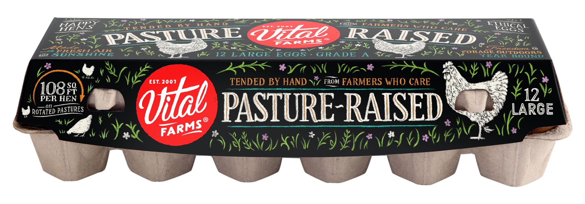 Vital Farms Pasture Raised Eggs, L (24 oz, 12 ct)