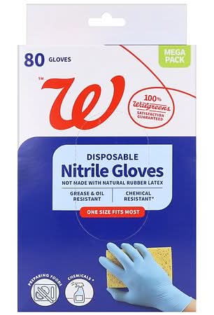 Nice! Disposable Nitrile Gloves, Blue (80 ct)
