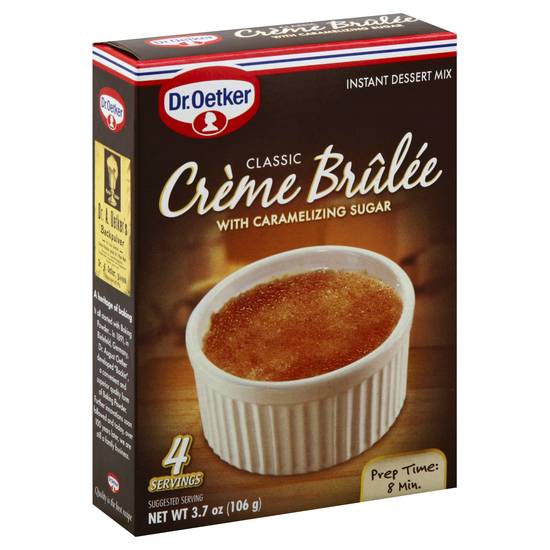 Dr. Oetker Classic Creme Brulee Mix With Caramelizing Sugar (3.7 oz)