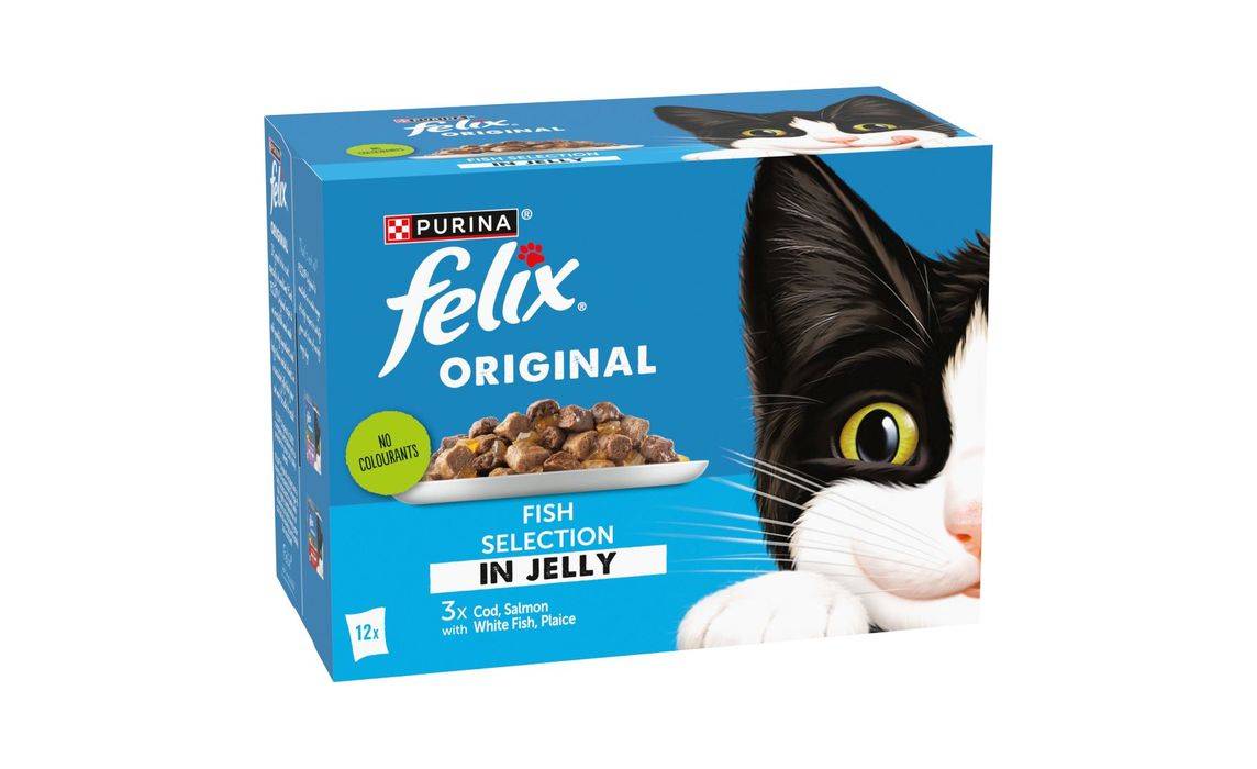 Felix Original Fish Selection In Jelly Wet Cat Food 85g 12 pack (407026)