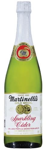 Martinelli's Gold Medal - Sparkling Apple Cider - 12/25.4 oz glass bottles (Case of 12)