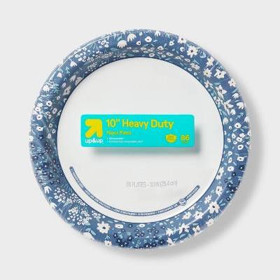 up&up Paper Plate, Blue, White (86 ct)