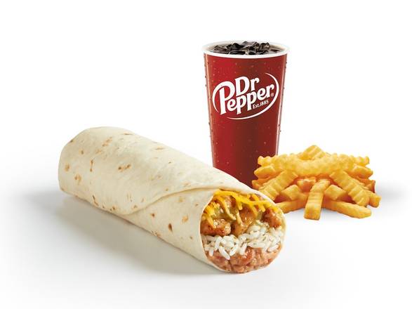 Spicy Grilled Chicken Burrito Meal
