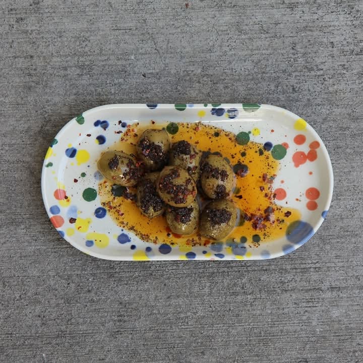 WARM MARINATED OLIVES