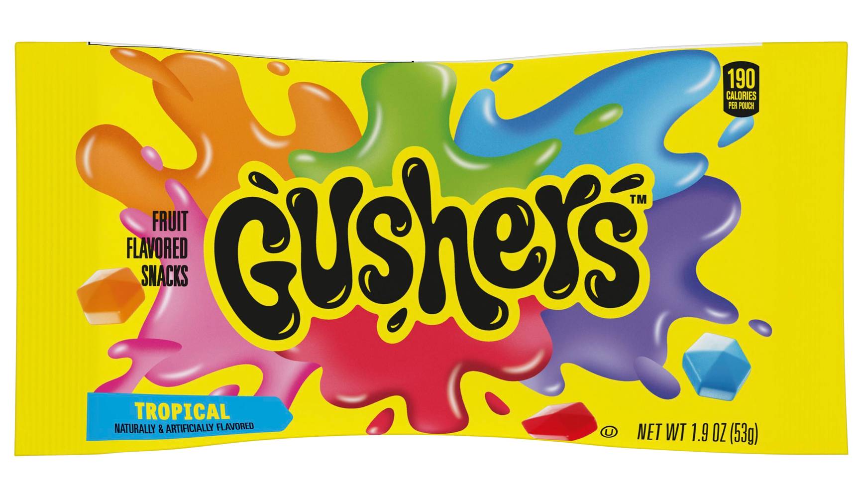 Gushers Tropical Chewy Juice Filled Candies, Fruit (1.9 oz)