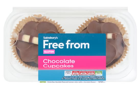 Sainsbury's Deliciously Free From Cupcakes (Chocolate)