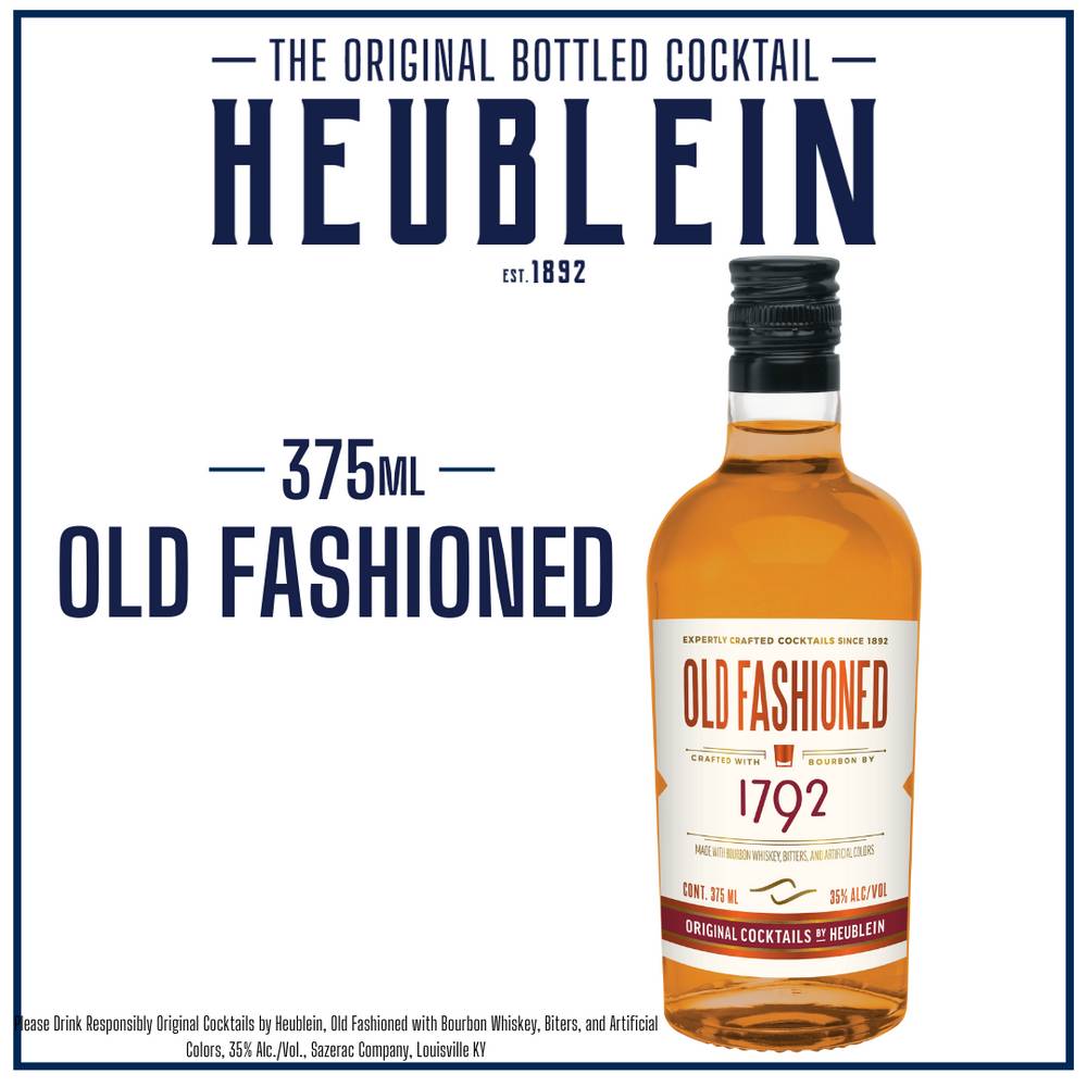 Heublein 1792 Old Fashioned Cocktail (375ml bottle)