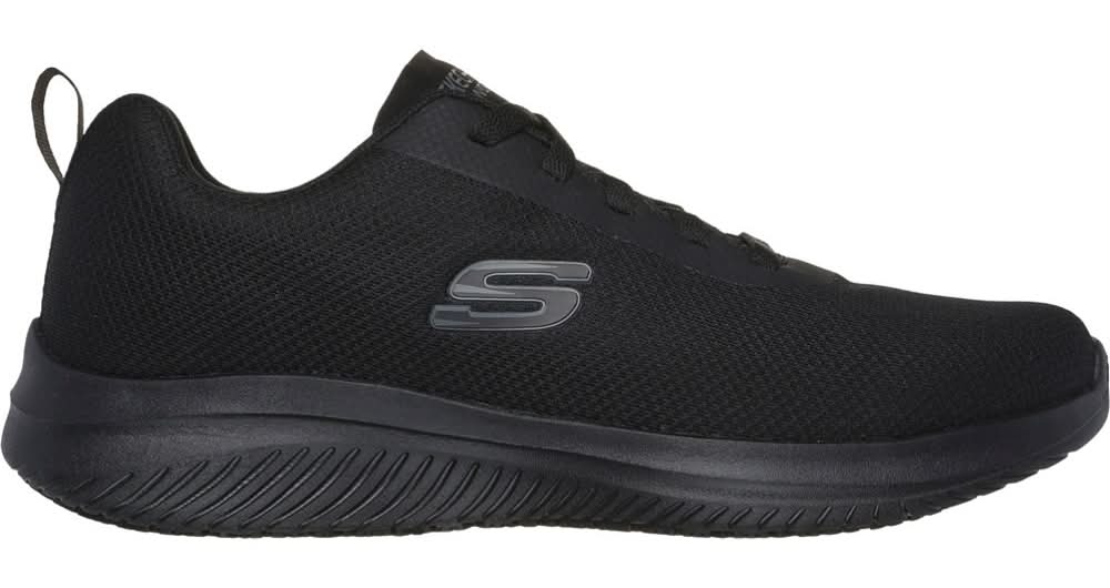 SKECHERS Men's Ultra Flex 3.0 Slip Resistant Work Shoes, Black, 10.5