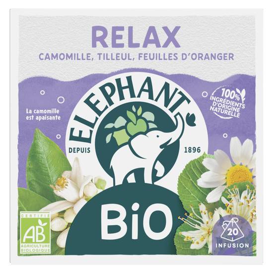 Elephant - Infusion bio relax (20 pièces, 20 g)