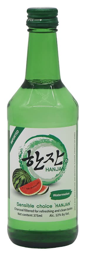 Han Jan Korean Soju, Watermelon (375 ml)