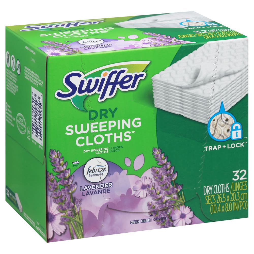 Swiffer Dry Sweeping Cloths, Lavender (6.4 oz, 32 ct)