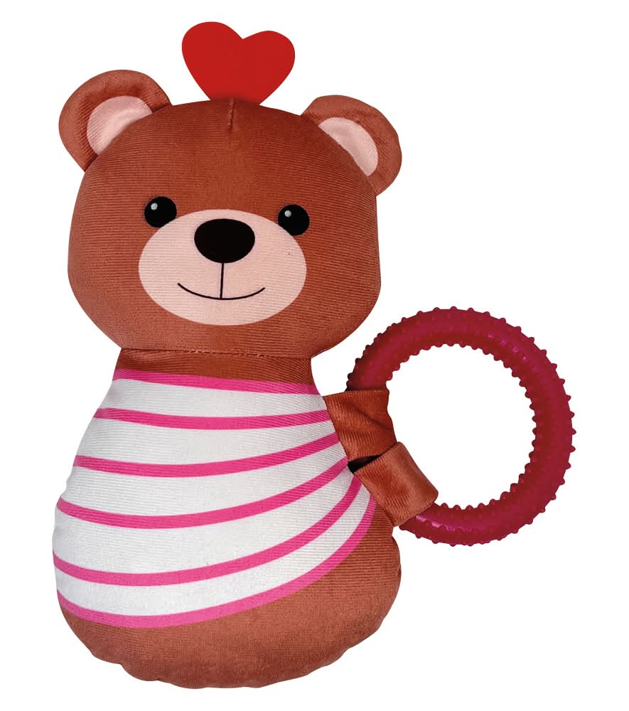 Heart to Tail Valentine's Day Bear with Ring Toy