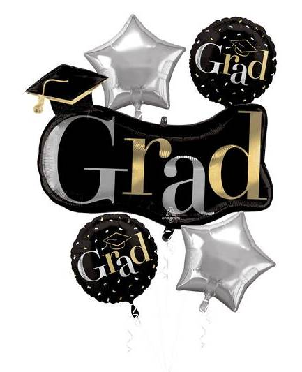Inflated Class Dismissed Foil Balloon Bouquet