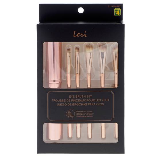 Lori Travel Gold Makeup Set, 6Pc (6 pcs)