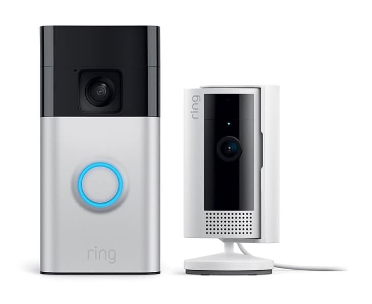 Ring Starter Set with Battery Doorbell and Indoor Cam