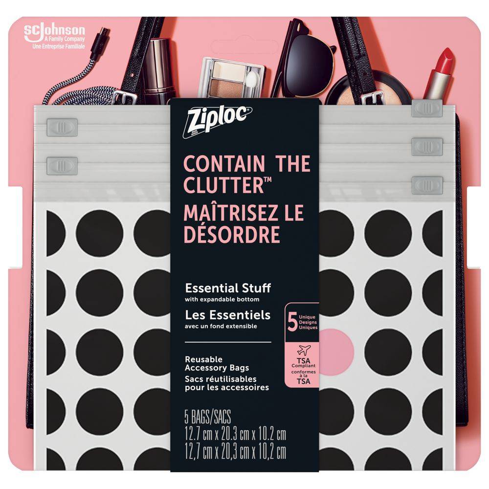 Ziploc Essentials Accessory Bags Chic Collection (500 g)