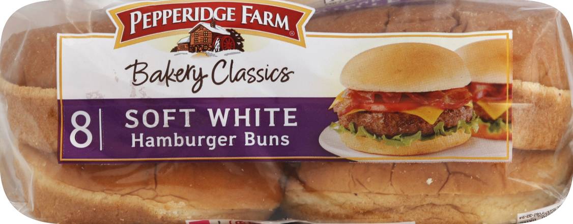 Pepperidge Farm Bakery Classics Soft White Hamburger Buns