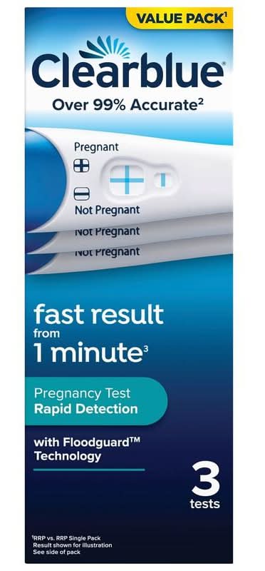 Clearblue Pregnancy Test Rapid Detection 3 Pack