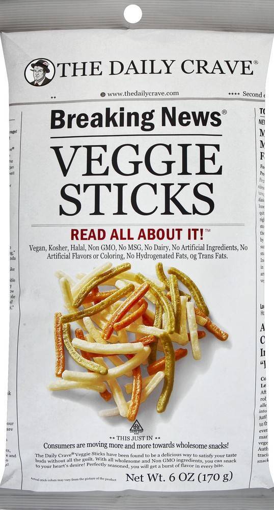 The Daily Crave Breaking News Veggie Sticks (6 oz)