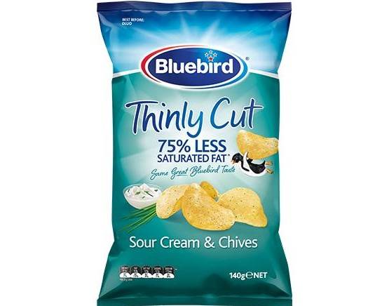 Bluebird Thinly Cut Sour Cream 140g