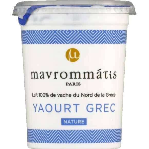 Mavrommátis - Yaourt grec lait vache nature 10%mg (500g)