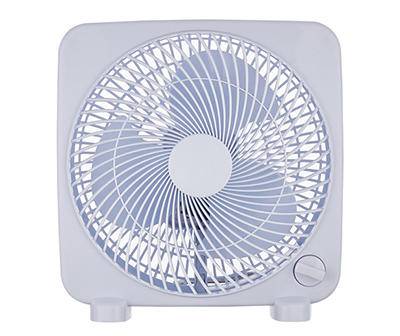 Climate Keeper White 9" 3-speed Portable Box Fan