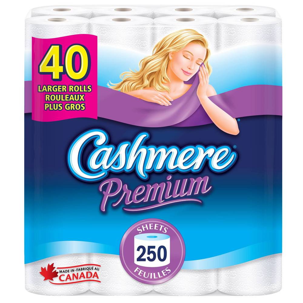 Cashmere Premium - Papier Hygiénique 2 Épaisseurs, Paquet De 40