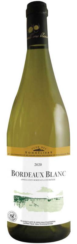 Club des sommeliers bordeaux vin blanc 2019 75cl