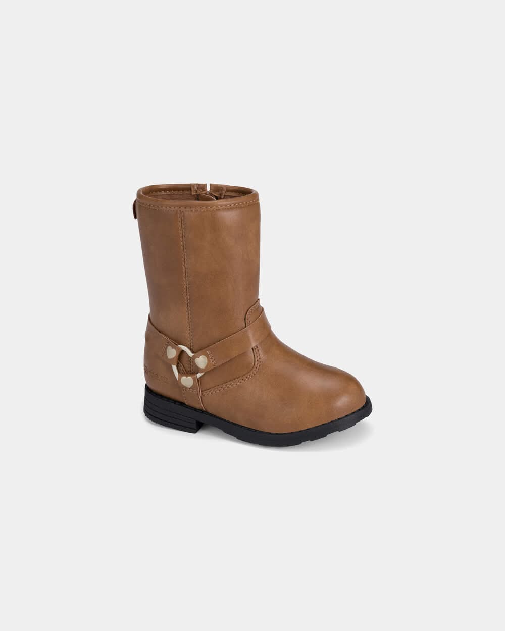 Carter's Toddler Girl Heart Riding Boots, 12, Brown