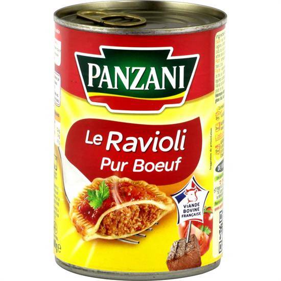 Plat cuisiné Ravioli pur bœuf PANZANI - la boite de 400 g