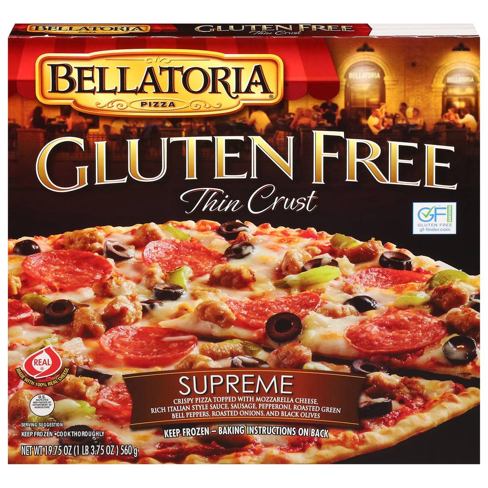 Bellatoria Thin Crust Gluten Free Supreme Pizza (19.75 oz)