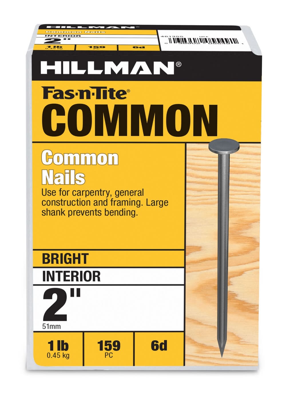 Fas-n-Tite 2-in 12 -Gauge Bright Ring Shank Common Nails 159 -Per Box