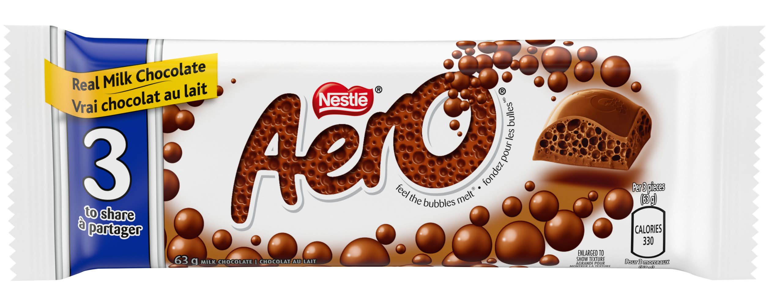 Aero Milk Chocolate Bubble Bar (63 g)