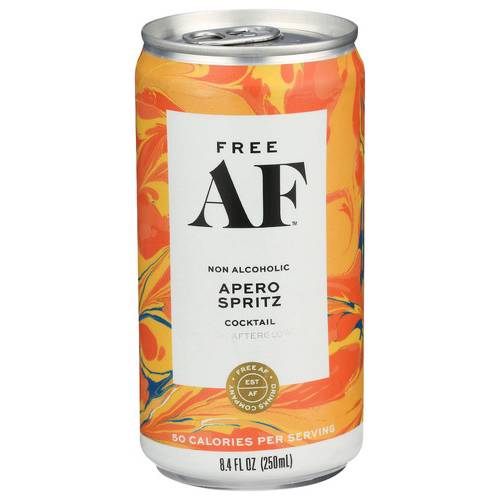 Free Af Drinks Company Apero Spritz Non-Alcoholic Cocktail With Afterglow Can