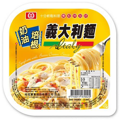 桂冠奶油培根義大利麵-冷凍 | 335 g #16022170