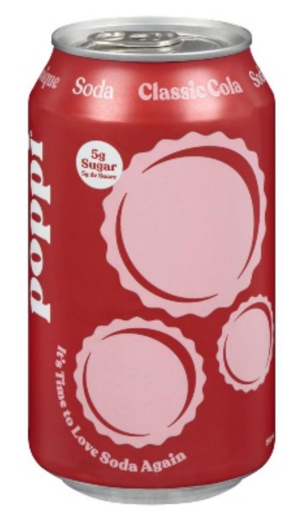 Poppi boisson gazeuse à saveur (355 ml) (cola) - poppi prebiotic soda, cola (355 ml)