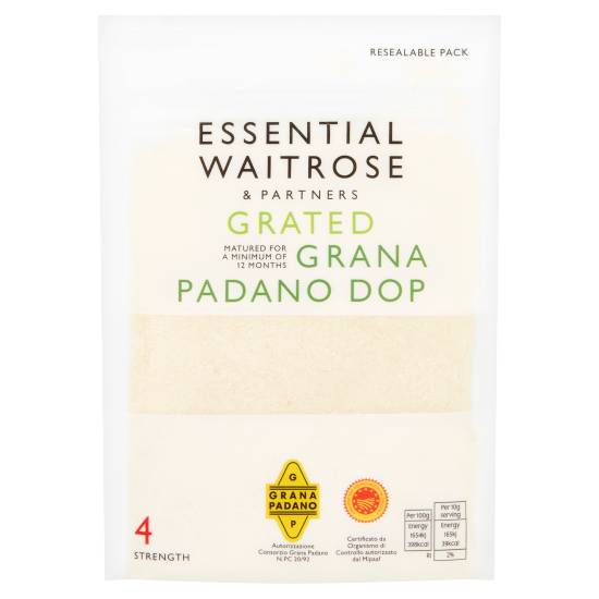 Essential Waitrose & Partners Essential Grated Grana Padano Dop Cheese